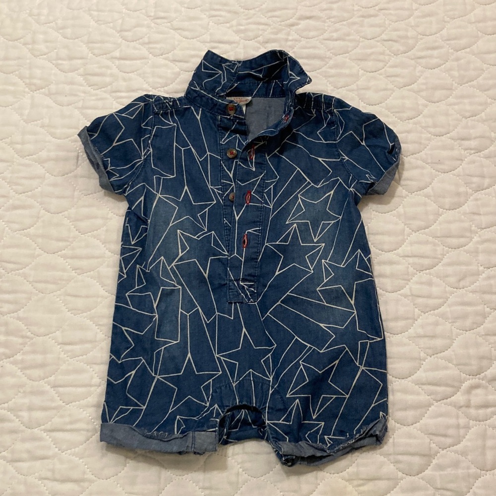 Cat & Jack Blue Star Pattern Bodysuit